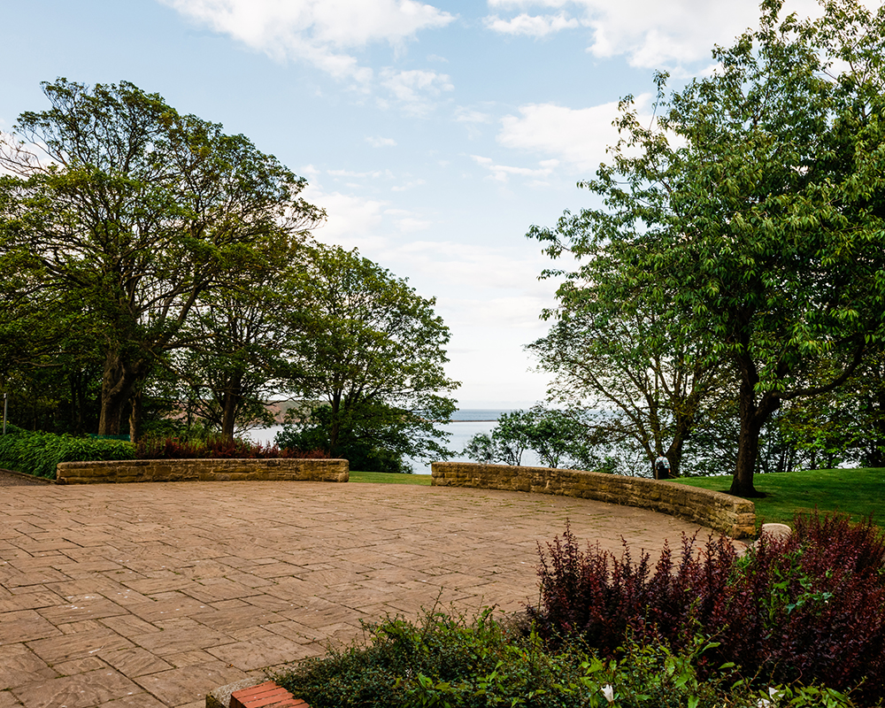View looking out to sea from the Evron Centre